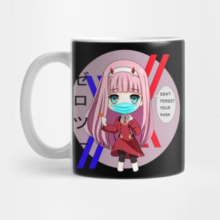 Zero two chibi, don't forget your mask Mug